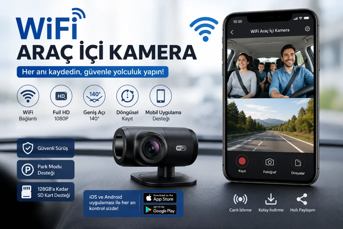Wifi Araç İçi Kamera