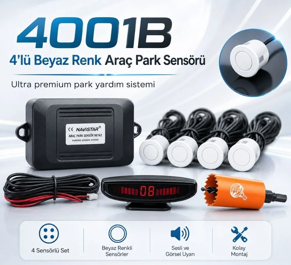 4'lü Beyaz Park Sensörü