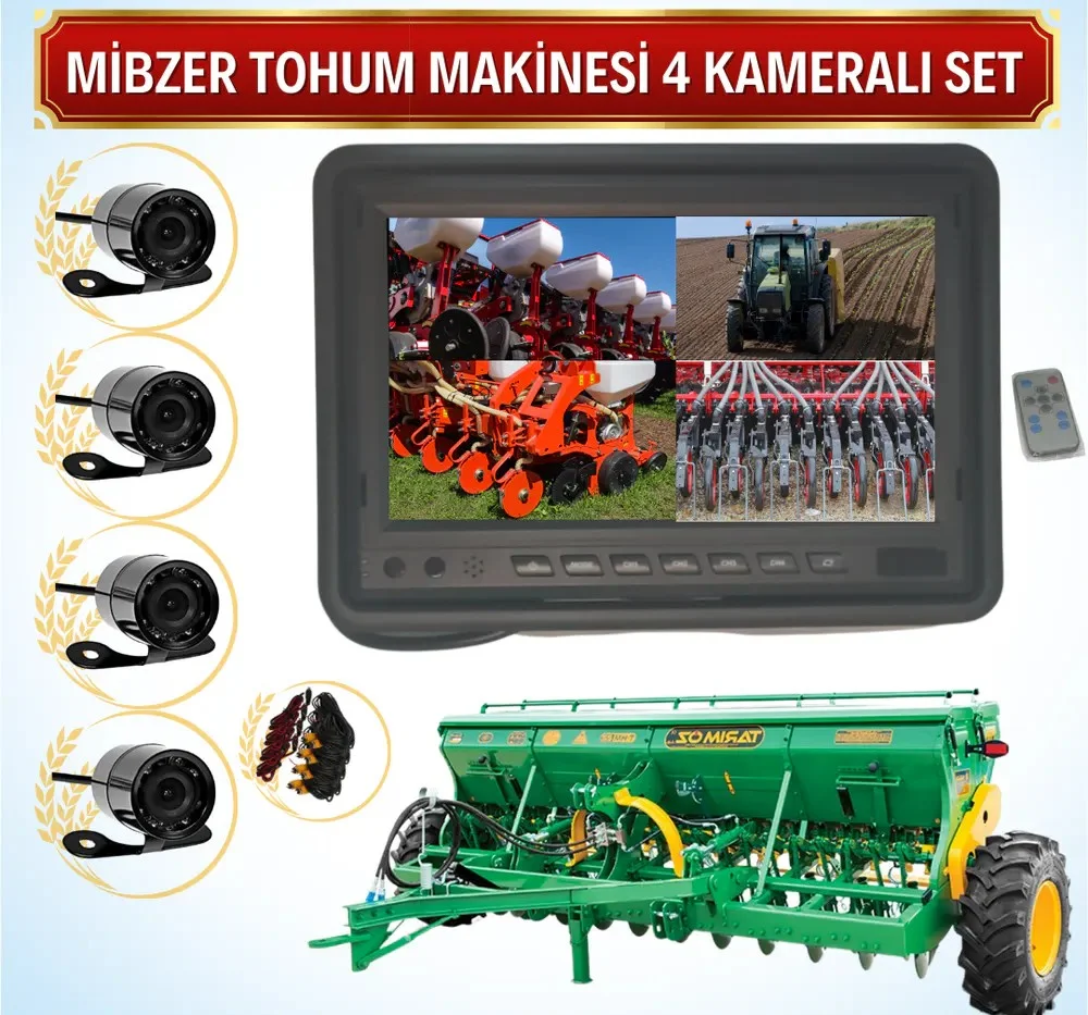 Mibzer Havalı Tohum Makinesi 4 Kameralı