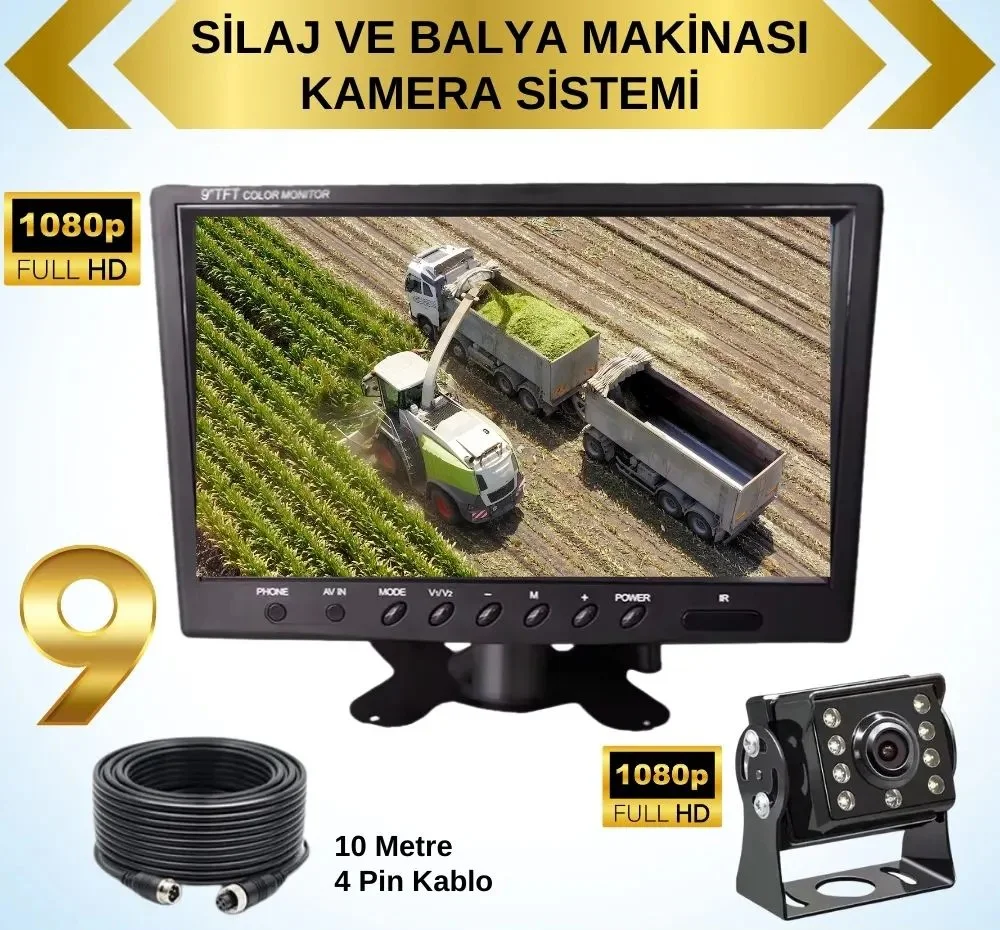 Traktör Balya Silaj Makinası Kamera Sistemi