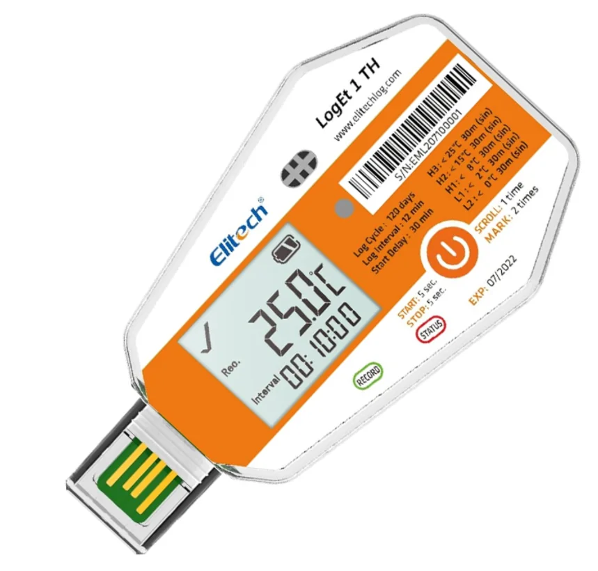 Elitech LogEt 1-TH Tek Kullanımlık Sıcaklık & Nem Data Logger